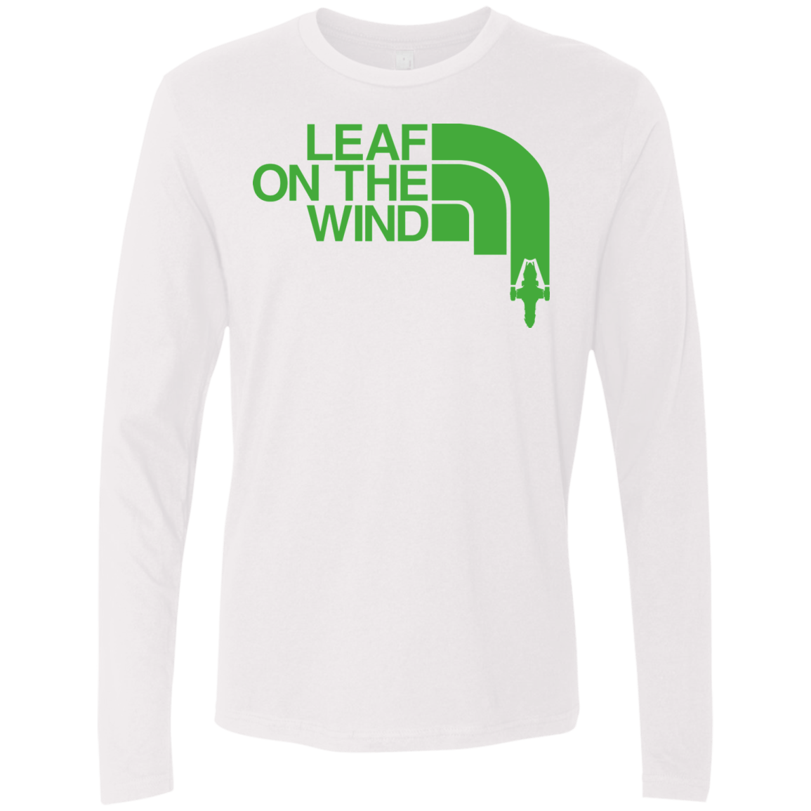 T-Shirts White / Small Leaf on the Wind Men's Premium Long Sleeve