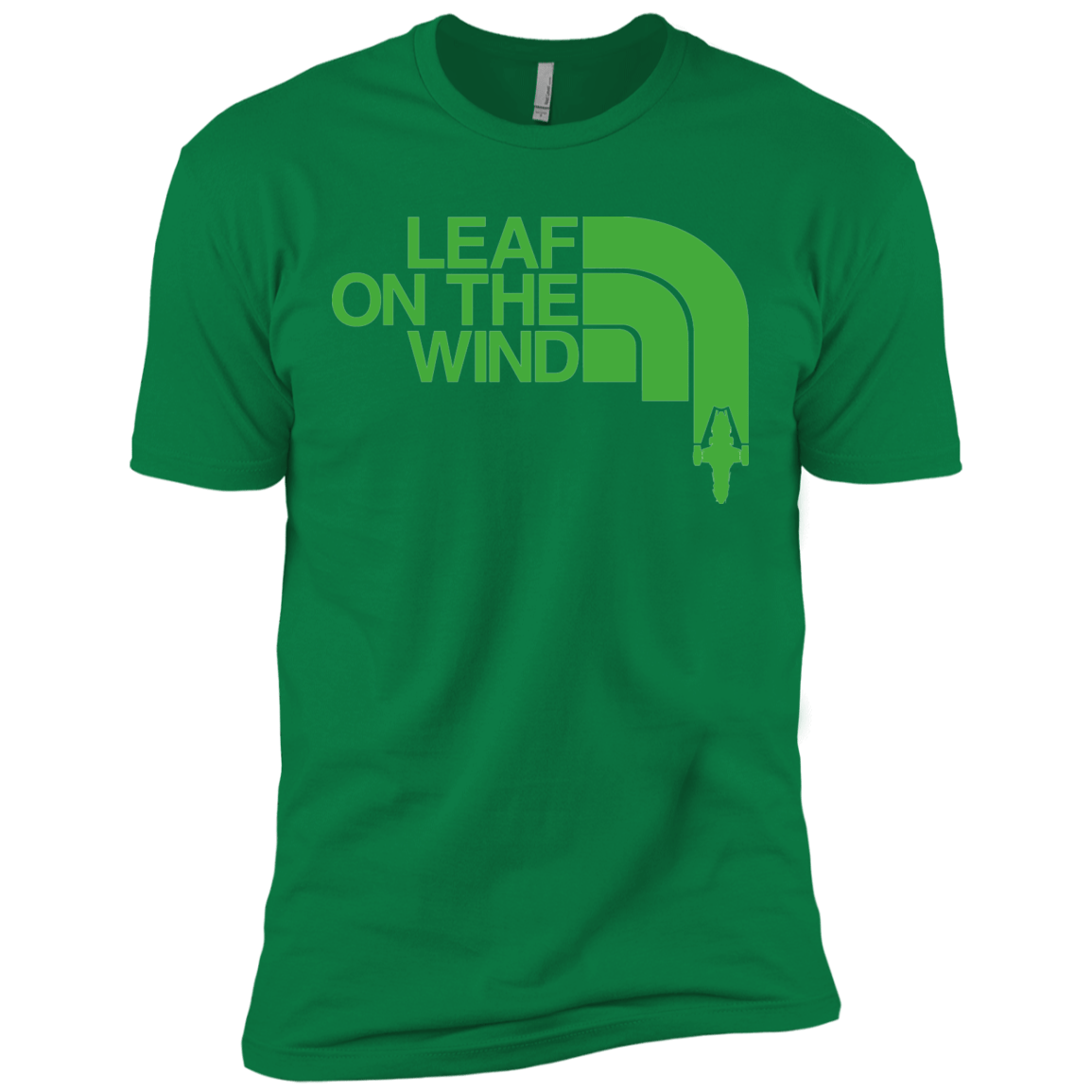 T-Shirts Kelly Green / X-Small Leaf on the Wind Men's Premium T-Shirt