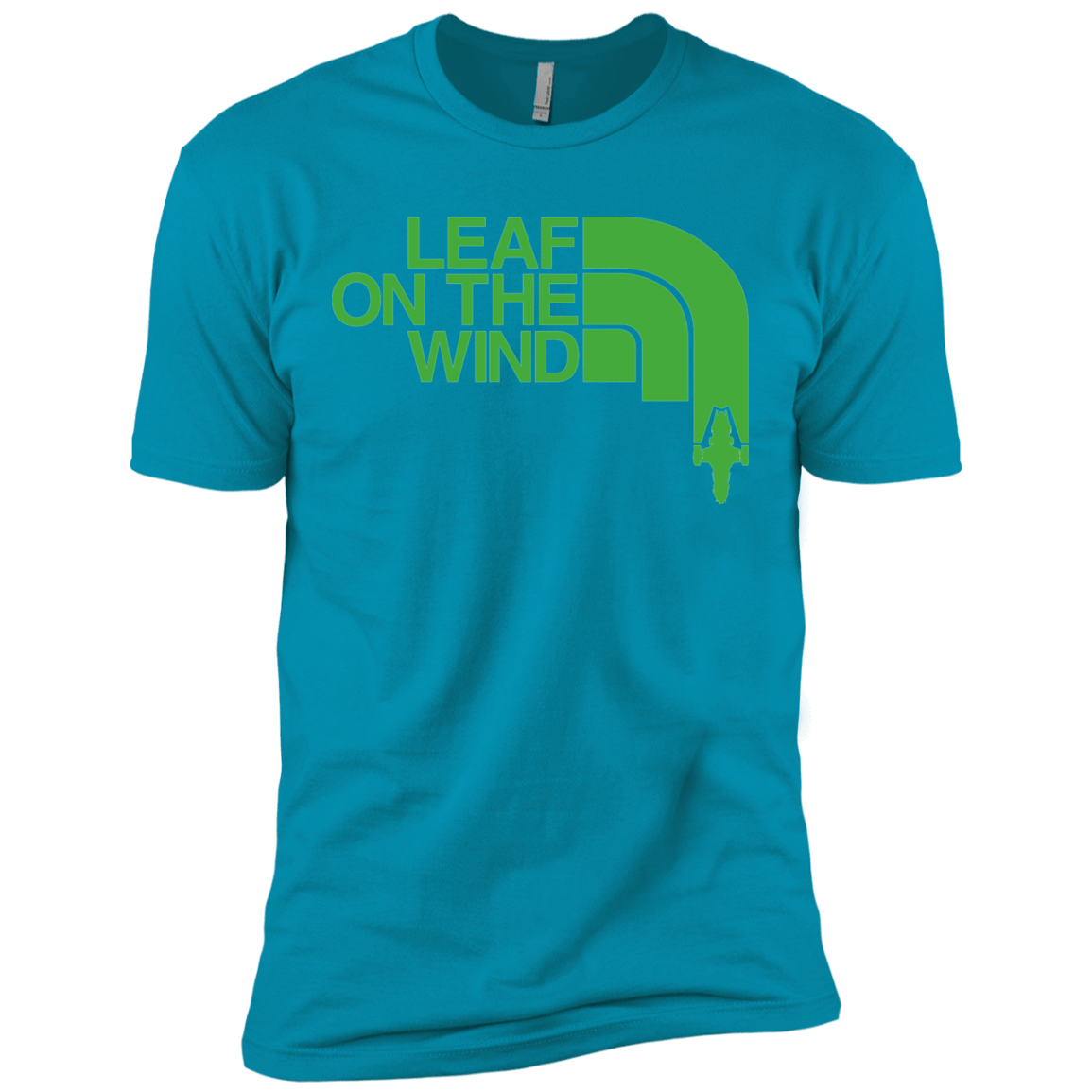 T-Shirts Turquoise / X-Small Leaf on the Wind Men's Premium T-Shirt