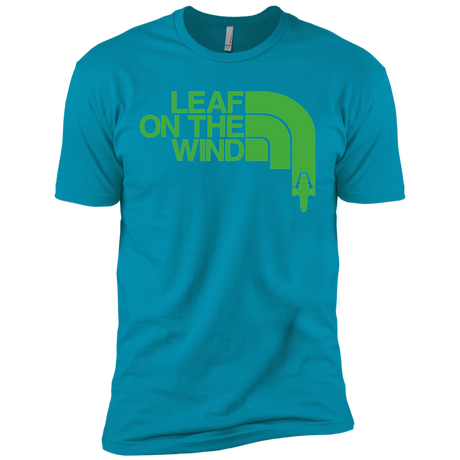 T-Shirts Turquoise / X-Small Leaf on the Wind Men's Premium T-Shirt