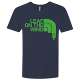 T-Shirts Midnight Navy / X-Small Leaf on the Wind Men's Premium V-Neck