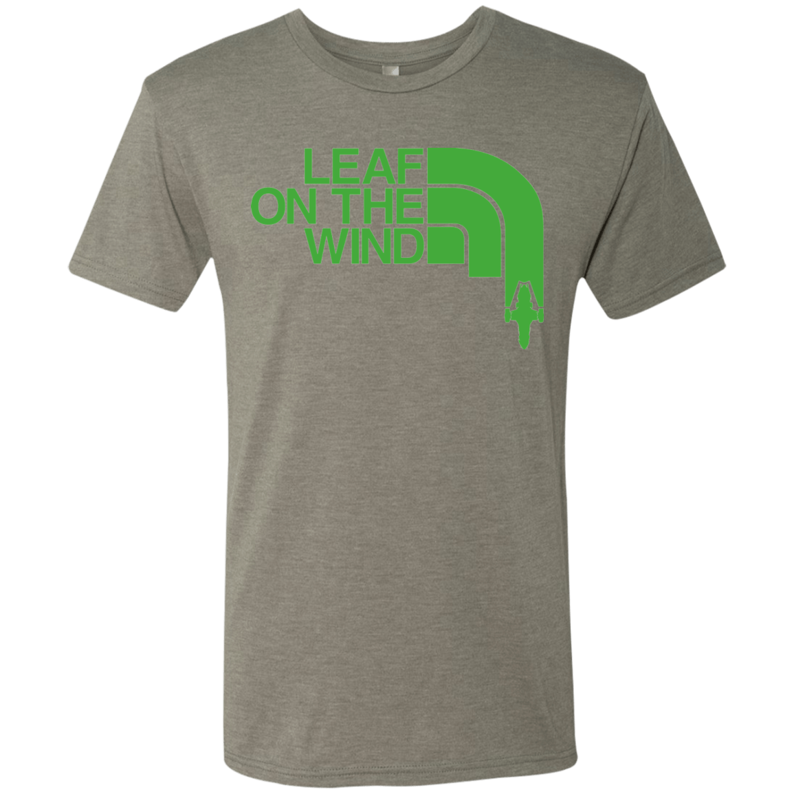 T-Shirts Venetian Grey / Small Leaf on the Wind Men's Triblend T-Shirt