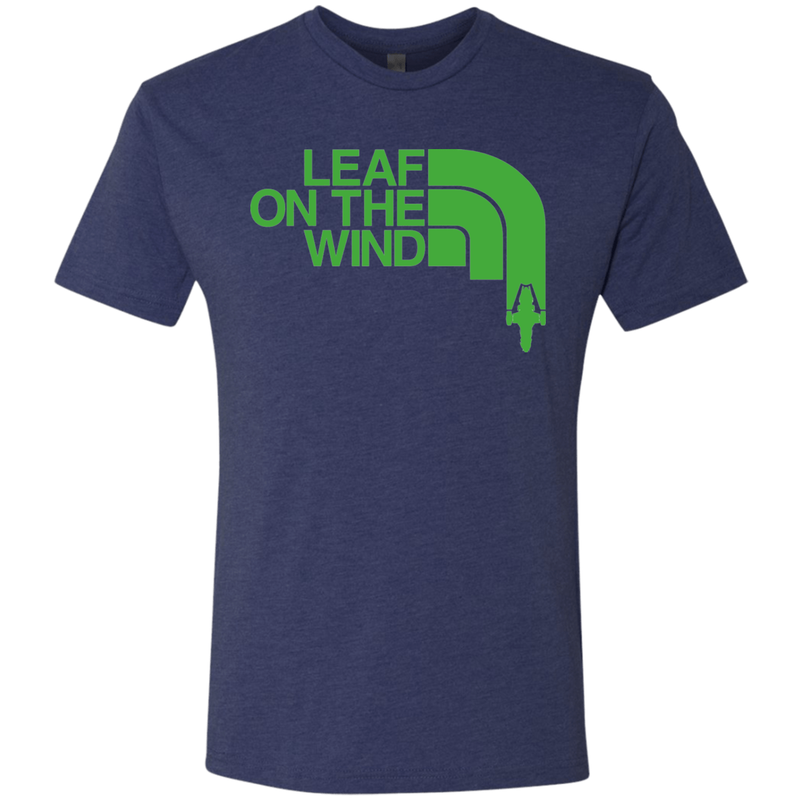 T-Shirts Vintage Navy / Small Leaf on the Wind Men's Triblend T-Shirt
