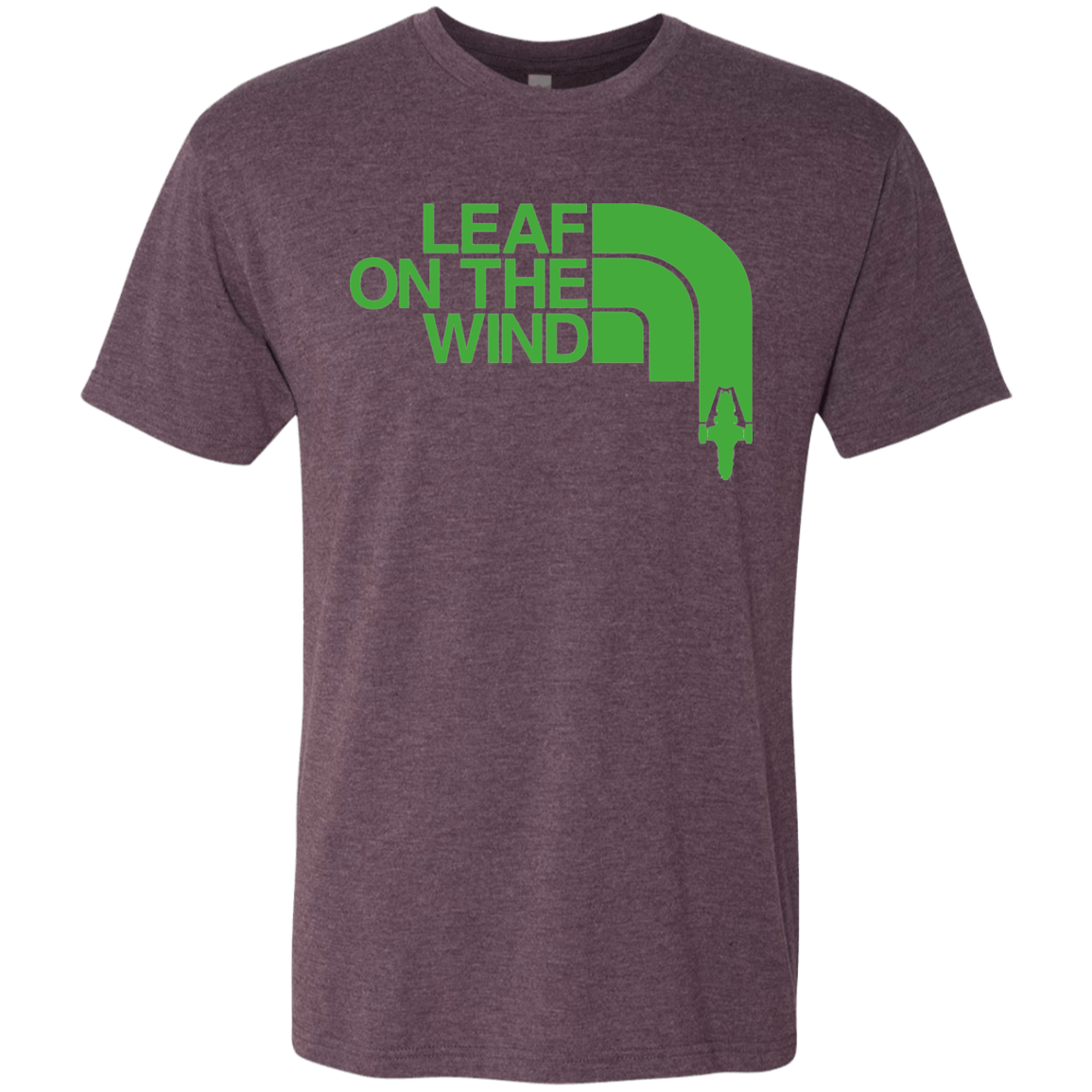 T-Shirts Vintage Purple / Small Leaf on the Wind Men's Triblend T-Shirt