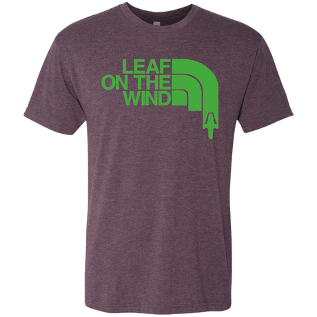 T-Shirts Vintage Purple / Small Leaf on the Wind Men's Triblend T-Shirt