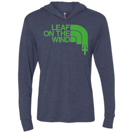 T-Shirts Vintage Navy / X-Small Leaf on the Wind Triblend Long Sleeve Hoodie Tee