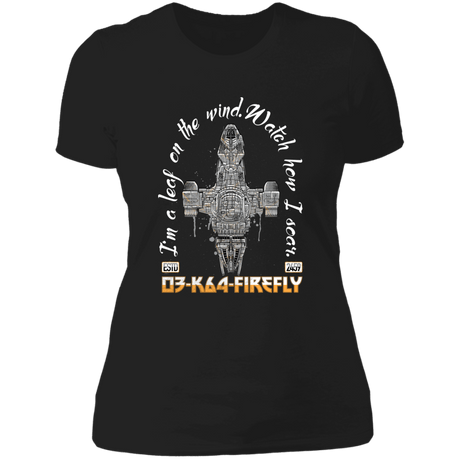 T-Shirts Black / X-Small Leaf On The Wind Women's Premium T-Shirt