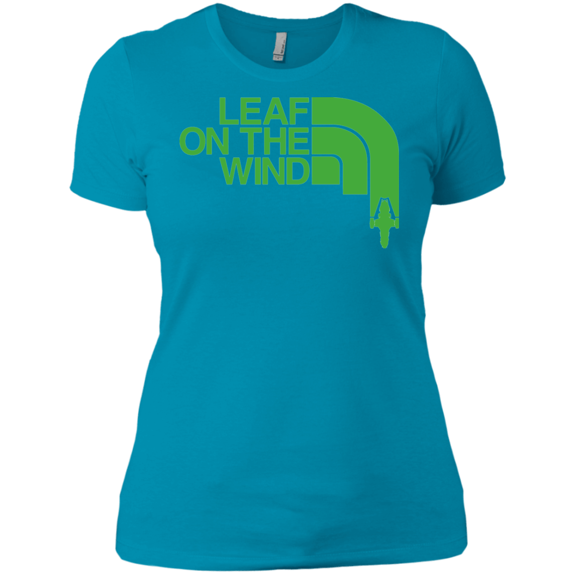 T-Shirts Turquoise / X-Small Leaf on the Wind Women's Premium T-Shirt