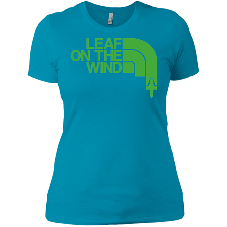 T-Shirts Turquoise / X-Small Leaf on the Wind Women's Premium T-Shirt
