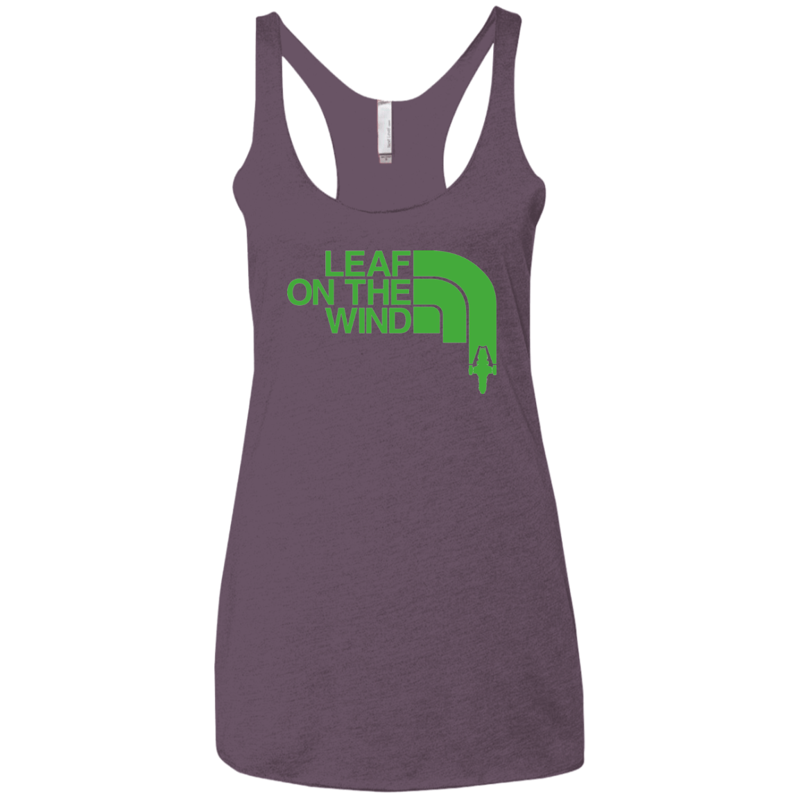 T-Shirts Vintage Purple / X-Small Leaf on the Wind Women's Triblend Racerback Tank