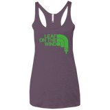T-Shirts Vintage Purple / X-Small Leaf on the Wind Women's Triblend Racerback Tank