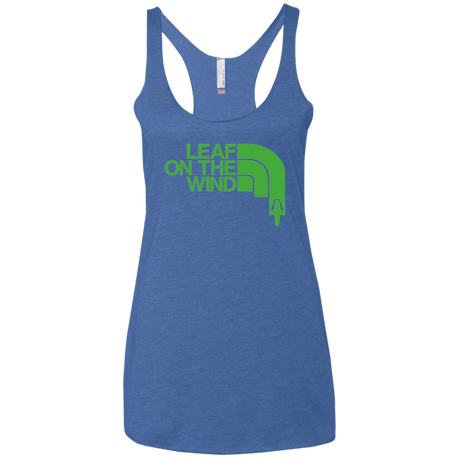 T-Shirts Vintage Royal / X-Small Leaf on the Wind Women's Triblend Racerback Tank