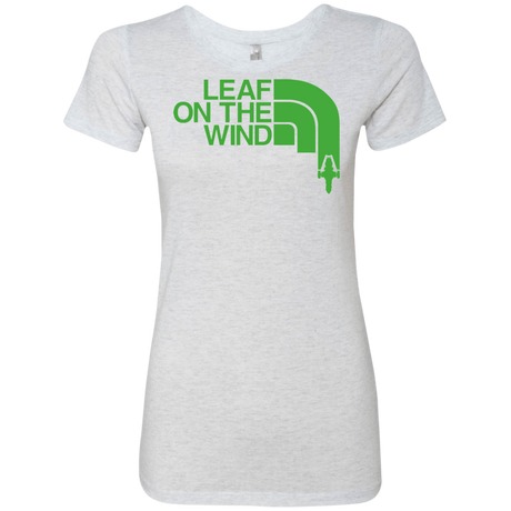 T-Shirts Heather White / Small Leaf on the Wind Women's Triblend T-Shirt