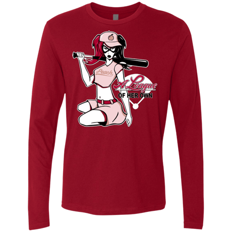 T-Shirts Cardinal / Small League of Her Own Men's Premium Long Sleeve