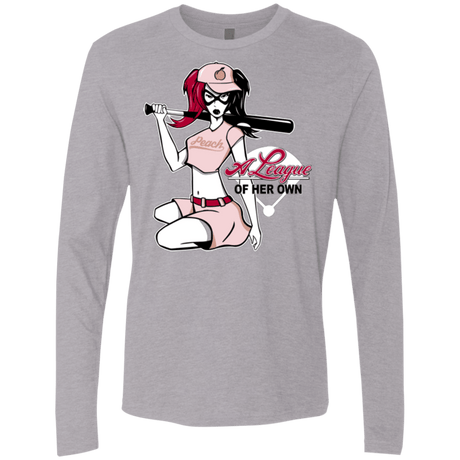 T-Shirts Heather Grey / Small League of Her Own Men's Premium Long Sleeve