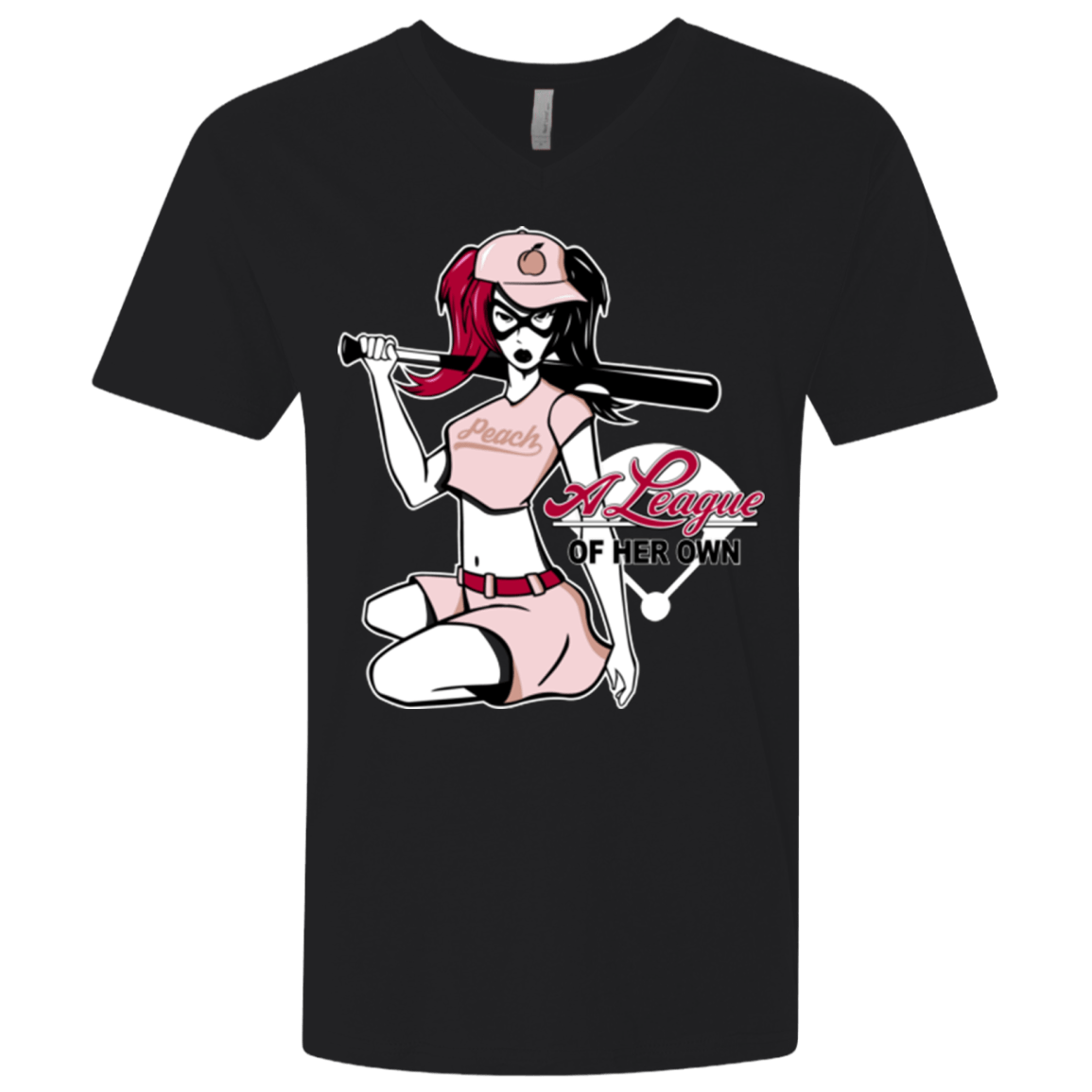 T-Shirts Black / X-Small League of Her Own Men's Premium V-Neck