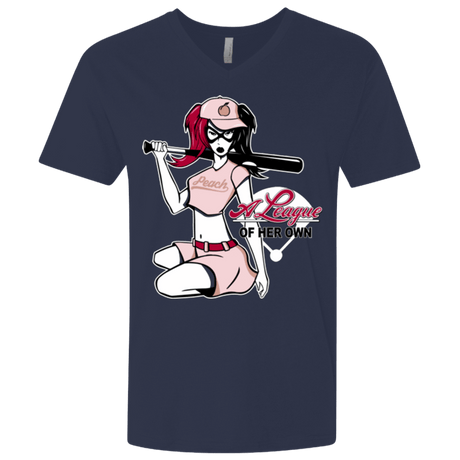 T-Shirts Midnight Navy / X-Small League of Her Own Men's Premium V-Neck