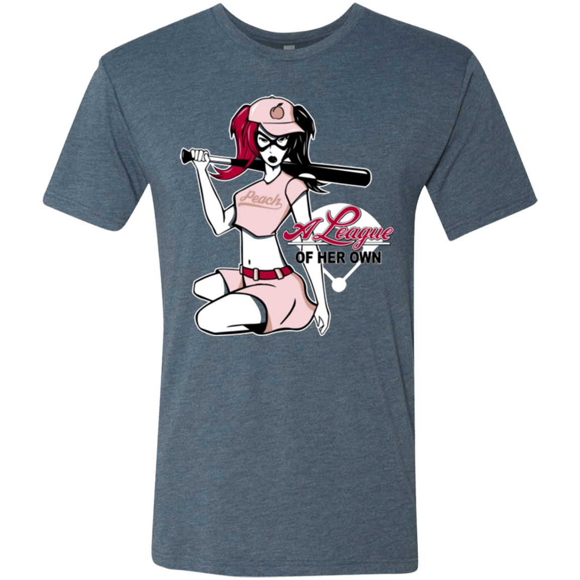 T-Shirts Indigo / Small League of Her Own Men's Triblend T-Shirt