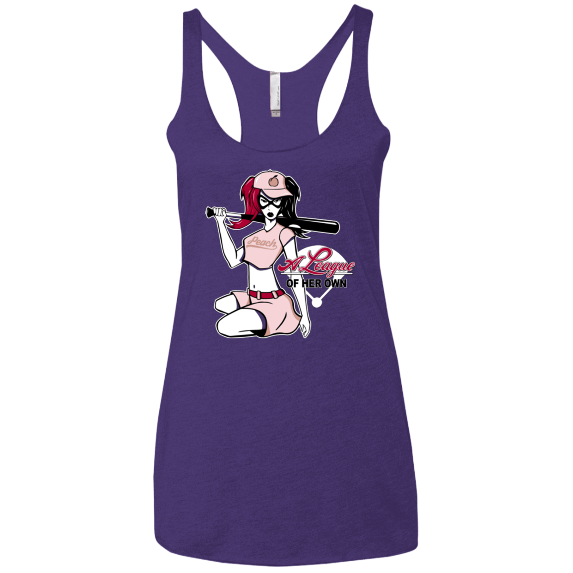 T-Shirts Purple / X-Small League of Her Own Women's Triblend Racerback Tank