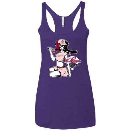 T-Shirts Purple / X-Small League of Her Own Women's Triblend Racerback Tank