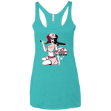 T-Shirts Tahiti Blue / X-Small League of Her Own Women's Triblend Racerback Tank