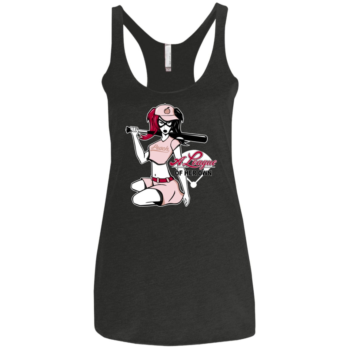 T-Shirts Vintage Black / X-Small League of Her Own Women's Triblend Racerback Tank