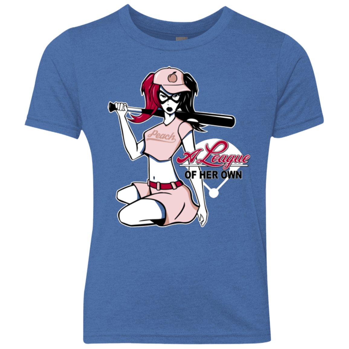 T-Shirts Vintage Royal / YXS League of Her Own Youth Triblend T-Shirt