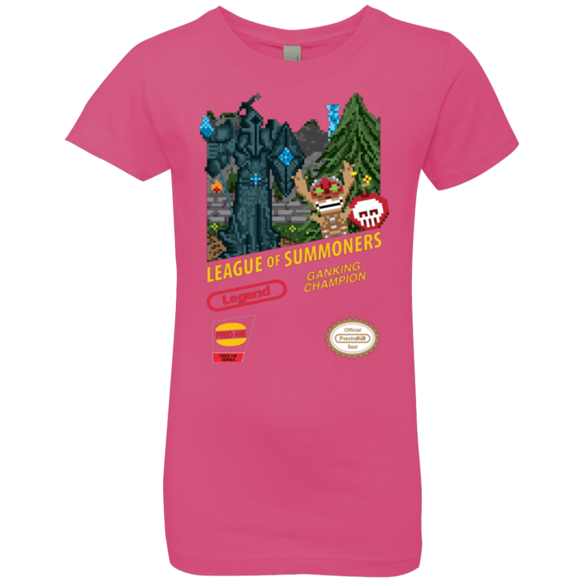 T-Shirts Hot Pink / YXS League of Summoners Girls Premium T-Shirt