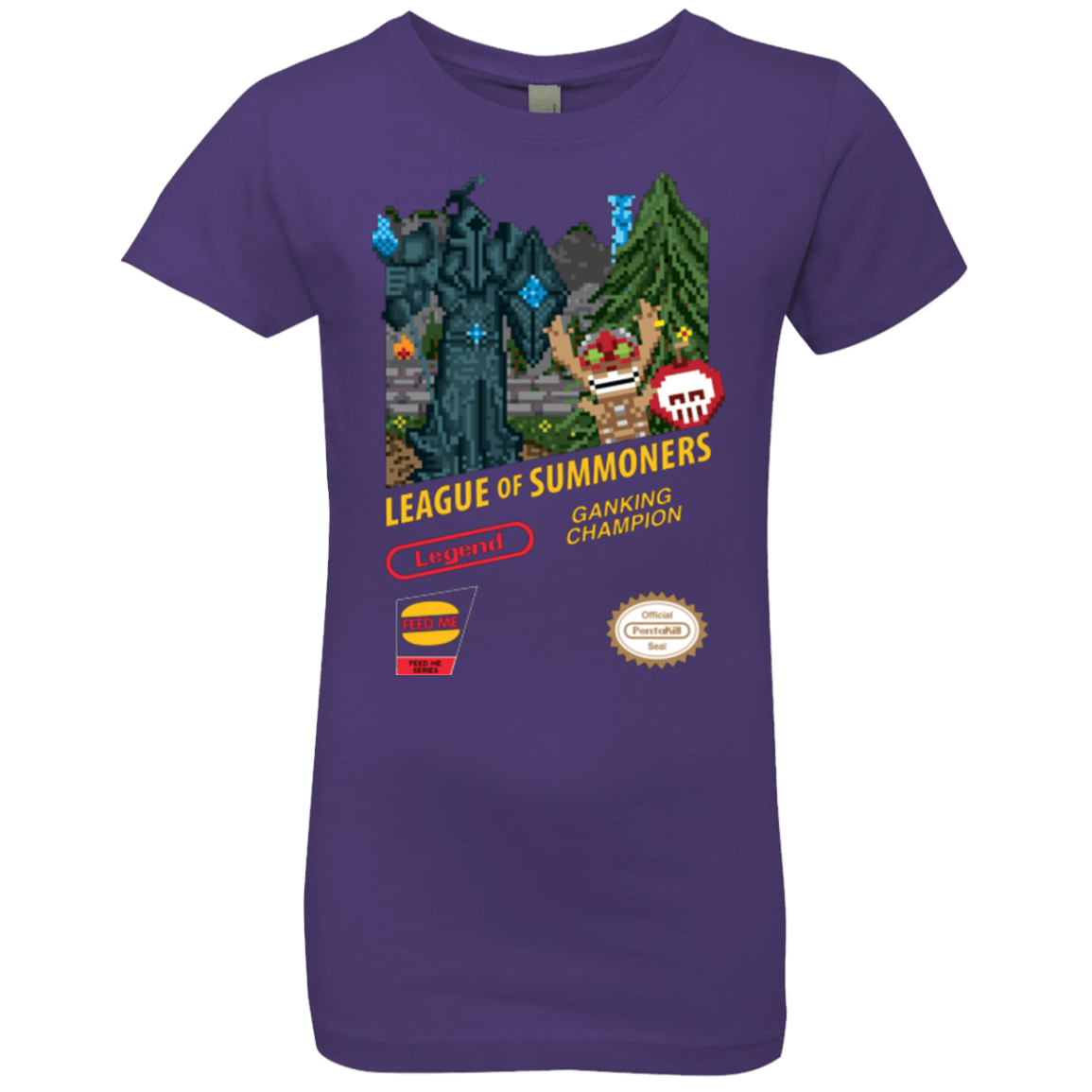 T-Shirts Purple Rush / YXS League of Summoners Girls Premium T-Shirt