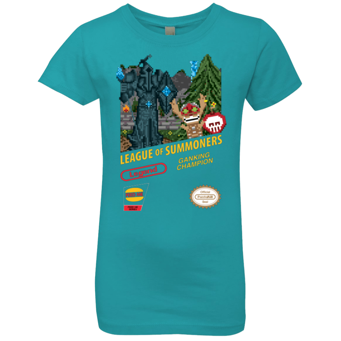 T-Shirts Tahiti Blue / YXS League of Summoners Girls Premium T-Shirt