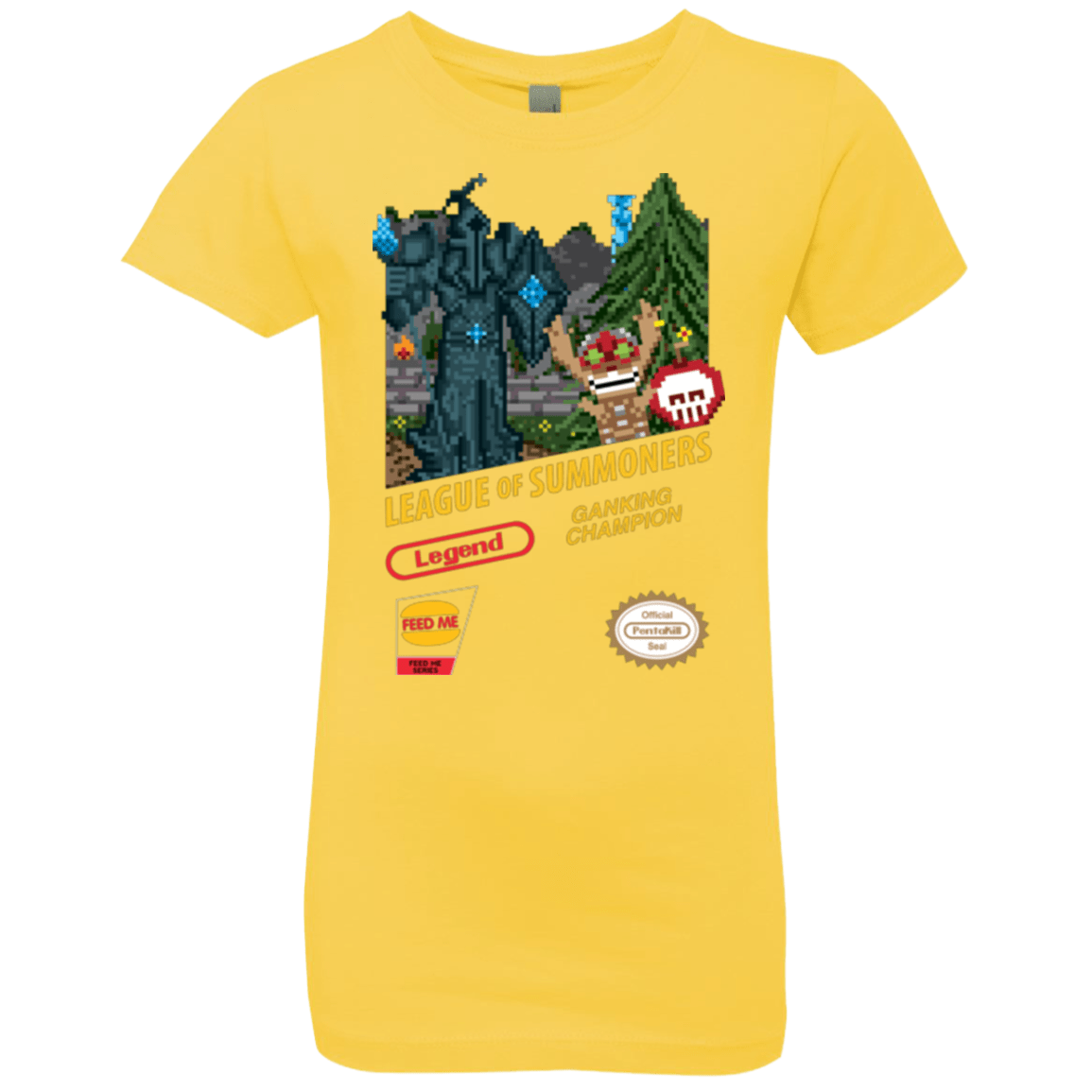 T-Shirts Vibrant Yellow / YXS League of Summoners Girls Premium T-Shirt