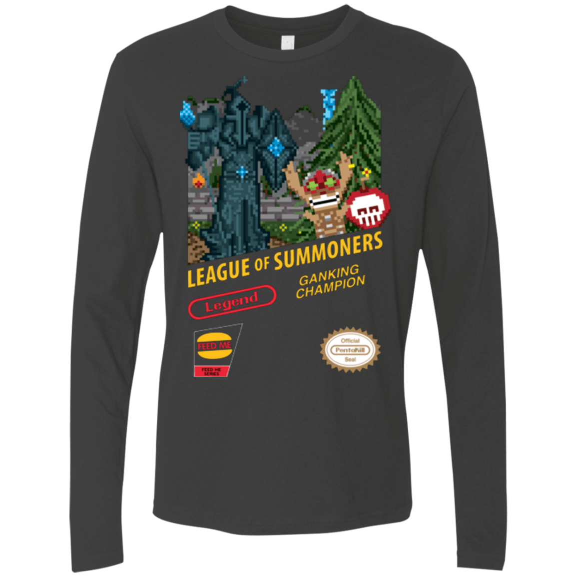 T-Shirts Heavy Metal / Small League of Summoners Men's Premium Long Sleeve