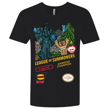 T-Shirts Black / X-Small League of Summoners Men's Premium V-Neck