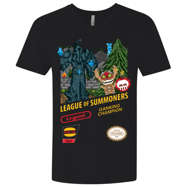T-Shirts Black / X-Small League of Summoners Men's Premium V-Neck