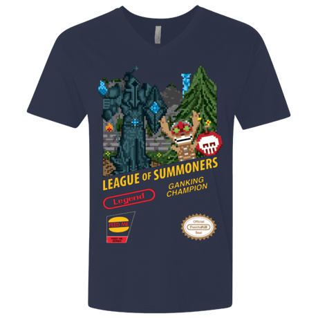 T-Shirts Midnight Navy / X-Small League of Summoners Men's Premium V-Neck
