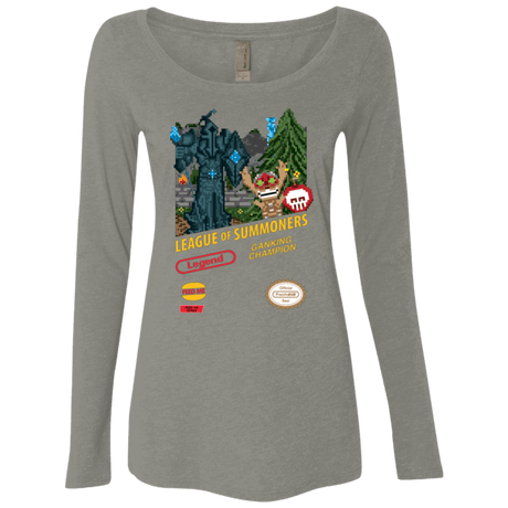 T-Shirts Venetian Grey / Small League of Summoners Women's Triblend Long Sleeve Shirt