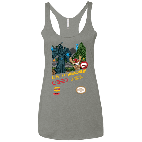 T-Shirts Venetian Grey / X-Small League of Summoners Women's Triblend Racerback Tank