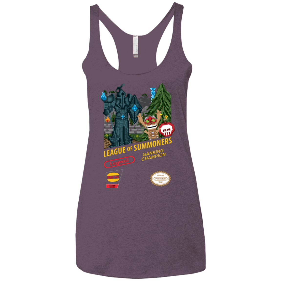 T-Shirts Vintage Purple / X-Small League of Summoners Women's Triblend Racerback Tank