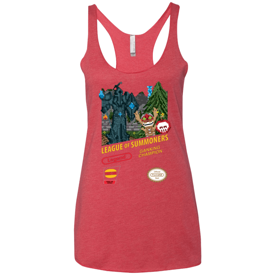 T-Shirts Vintage Red / X-Small League of Summoners Women's Triblend Racerback Tank