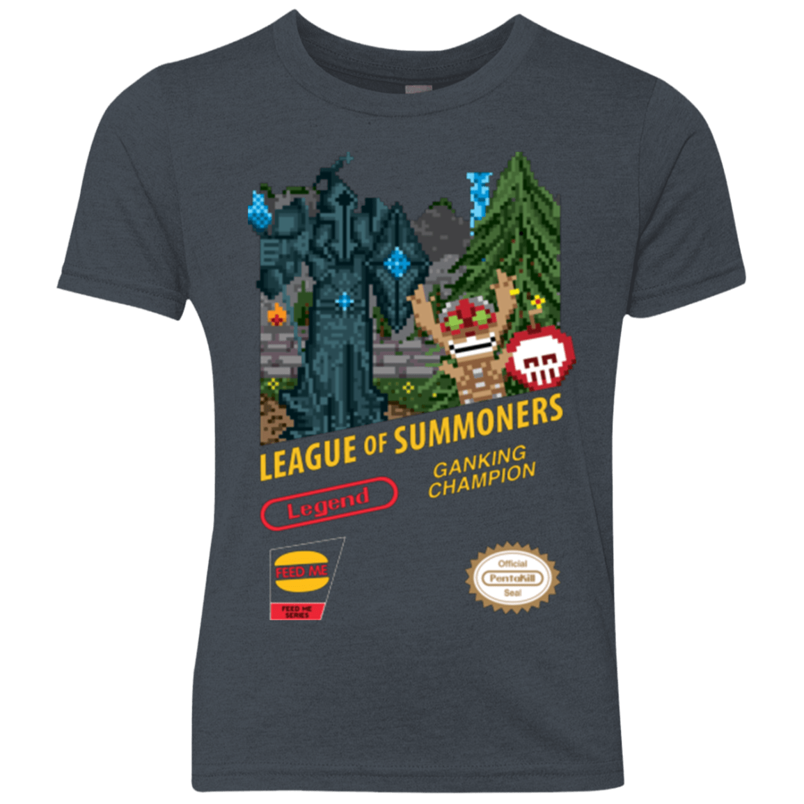 T-Shirts Vintage Navy / YXS League of Summoners Youth Triblend T-Shirt