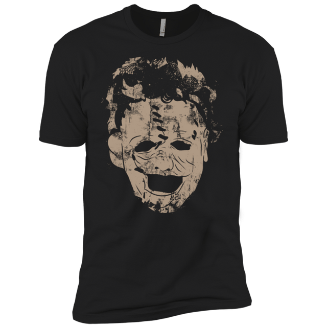T-Shirts Black / YXS Leather Face Grunge Boys Premium T-Shirt