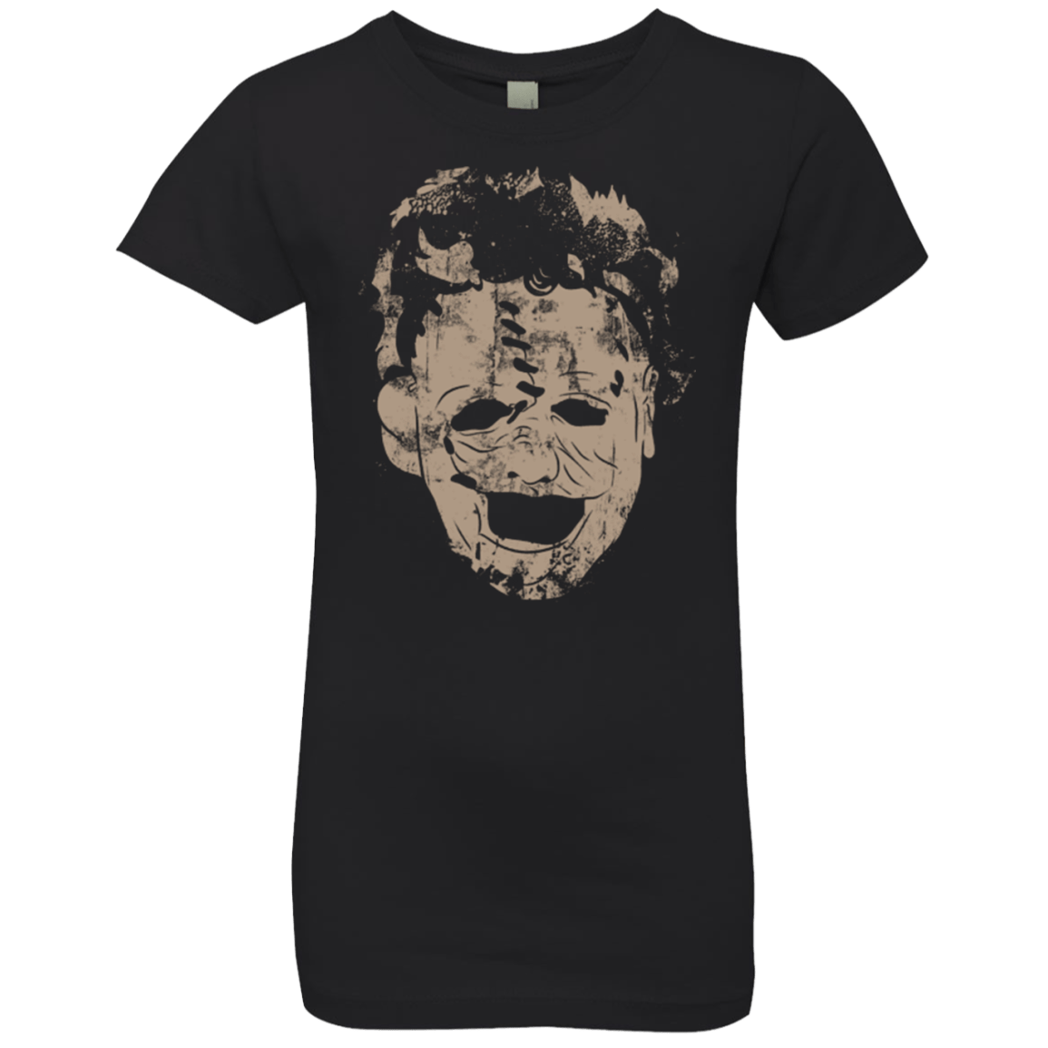 T-Shirts Black / YXS Leather Face Grunge Girls Premium T-Shirt
