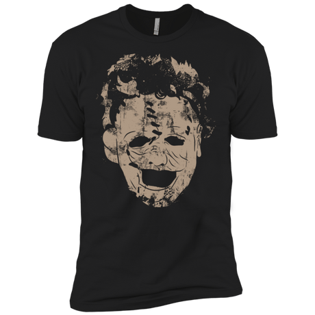 T-Shirts Black / X-Small Leather Face Grunge Men's Premium T-Shirt