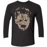 T-Shirts Vintage Black/Vintage Black / X-Small Leather Face Grunge Men's Triblend 3/4 Sleeve