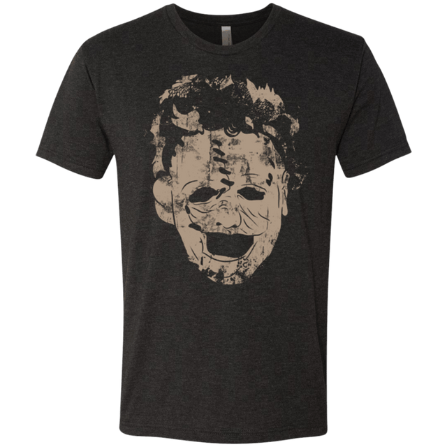 T-Shirts Vintage Black / Small Leather Face Grunge Men's Triblend T-Shirt