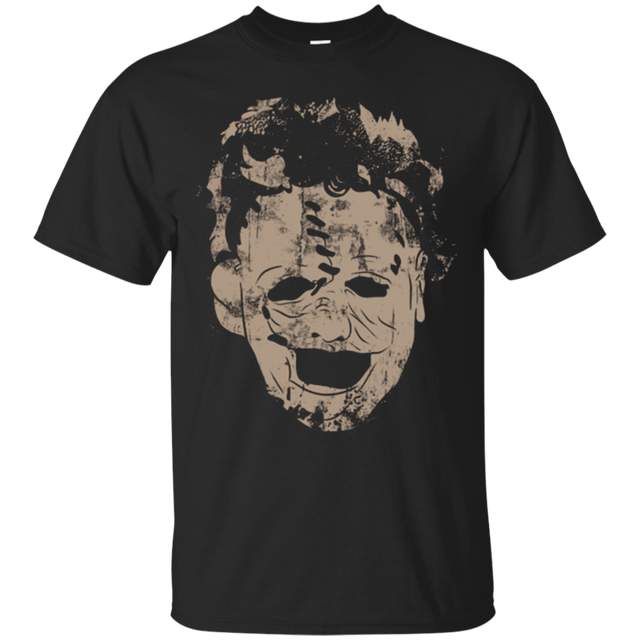 T-Shirts Black / Small Leather Face Grunge T-Shirt