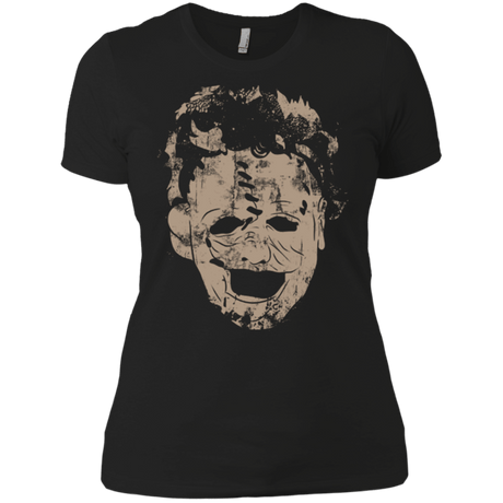T-Shirts Black / X-Small Leather Face Grunge Women's Premium T-Shirt