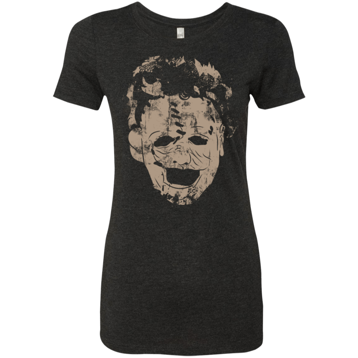 T-Shirts Vintage Black / Small Leather Face Grunge Women's Triblend T-Shirt