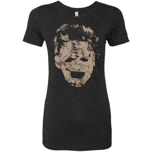 T-Shirts Vintage Black / Small Leather Face Grunge Women's Triblend T-Shirt