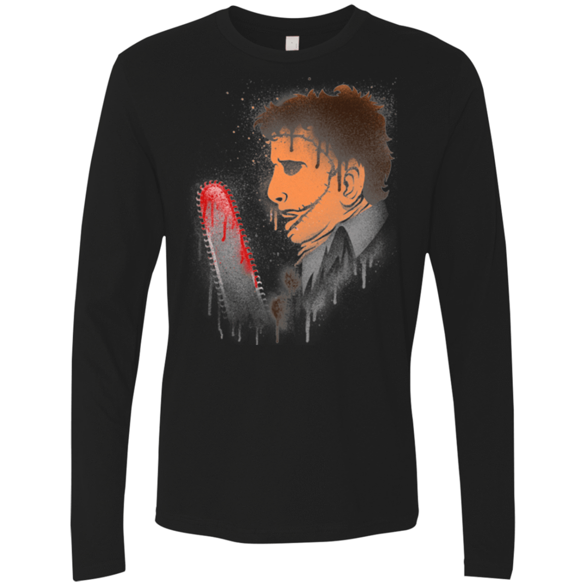 T-Shirts Black / Small Leatherface Men's Premium Long Sleeve
